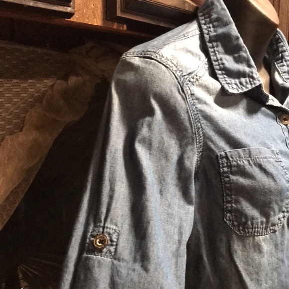 CHIQLE DENIM ARCHITECT LONG SLEEVE TEE SHIRT - Picture 12 of 16